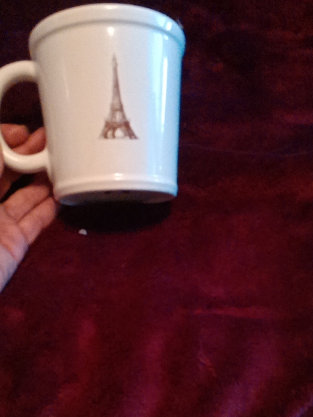 White Eiffel Tower Ceramic Mug - Classic Home Dining